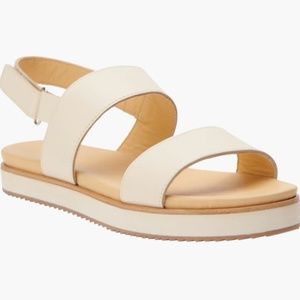 Nisolo Go-To Flatform Sandal Ivory/Bone Size 9